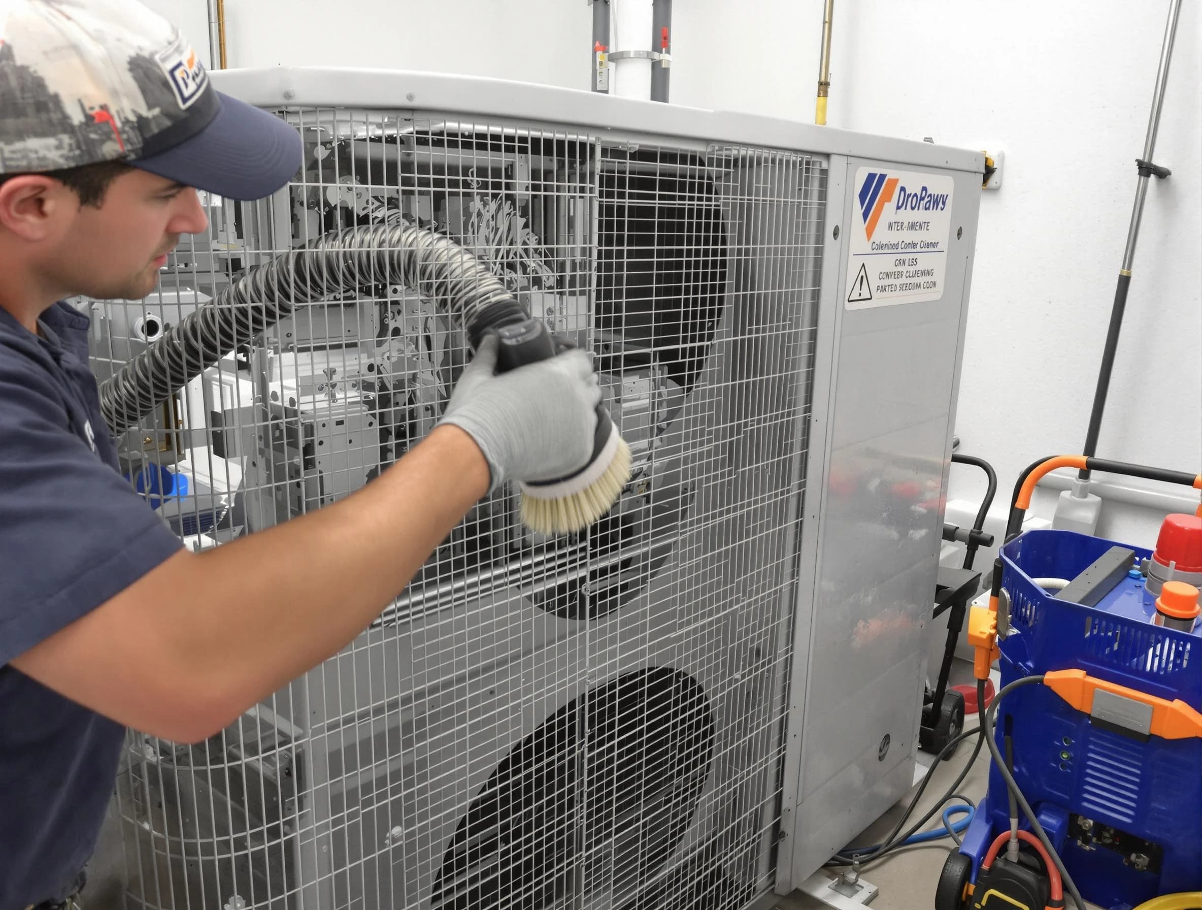 Adamsville Air Duct Cleaning specialist performing precision AC coil cleaning for improved system performance in Adamsville