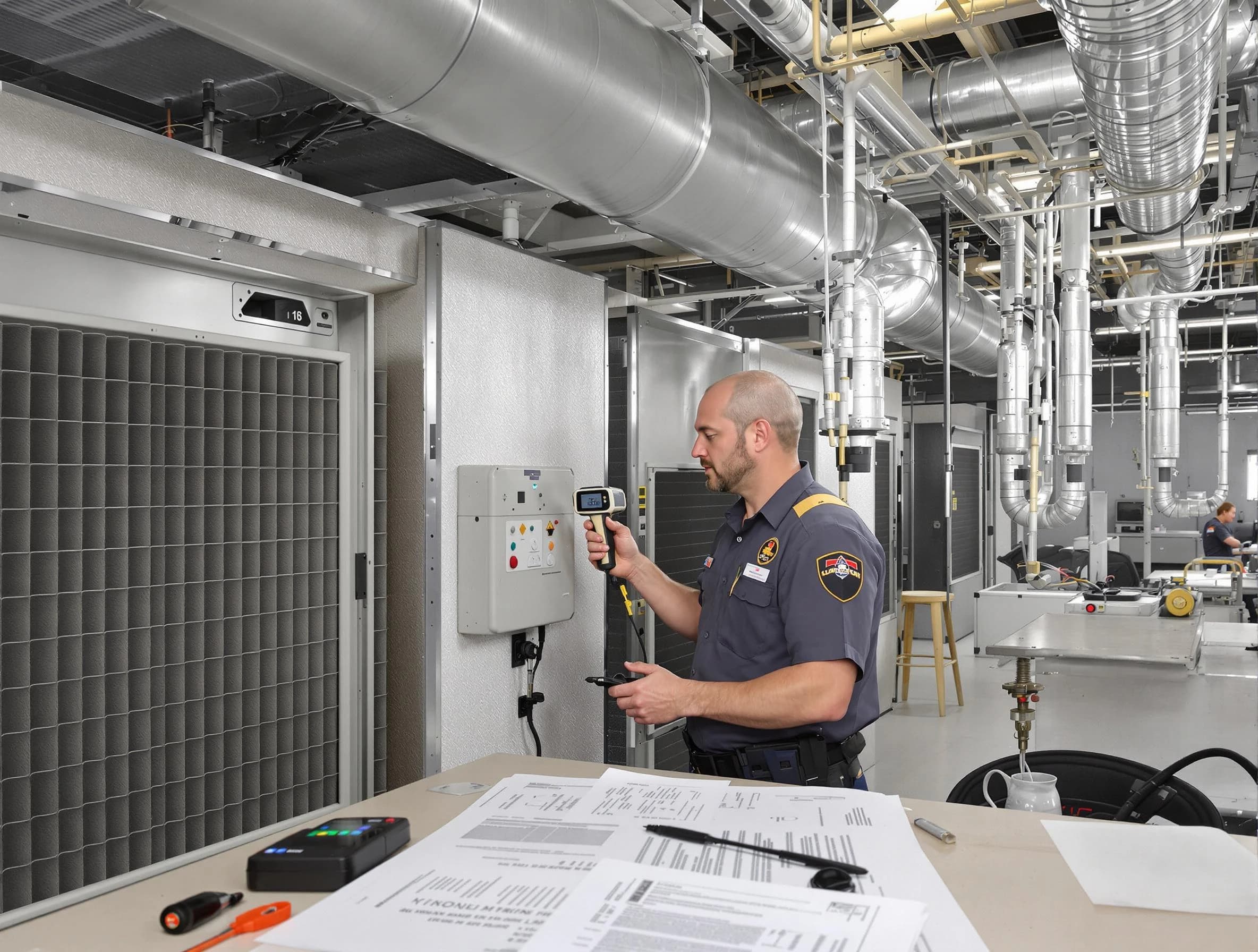 Professional filter system inspection by Adamsville Air Duct Cleaning in Adamsville