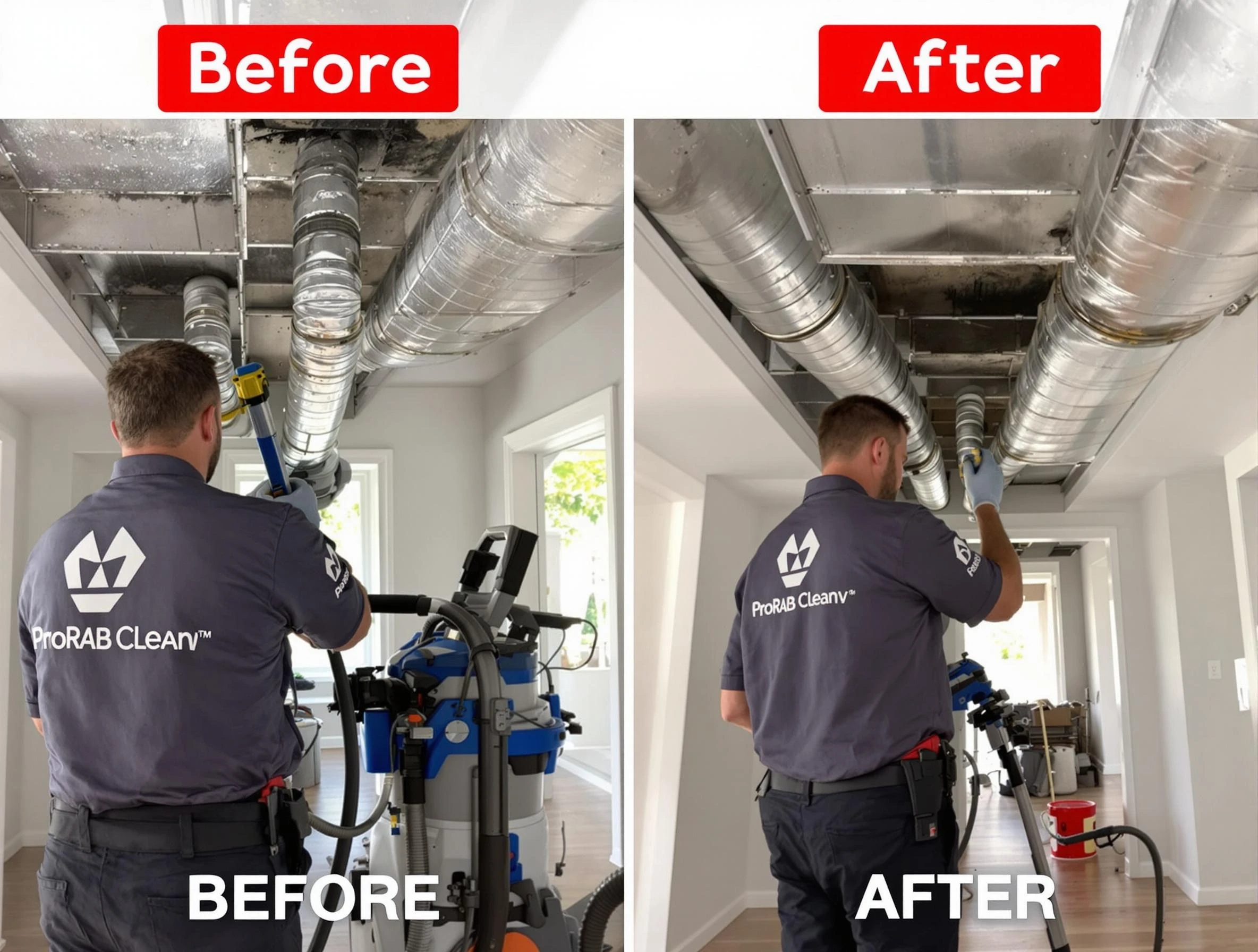 Adamsville Air Duct Cleaning expert performing thorough residential duct cleaning in a Adamsville home
